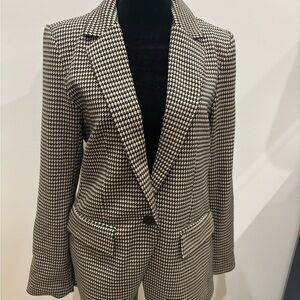 Philosophy Black and Tan Houndstooth Jacket